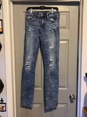 Men's Distressed Skinny Denim Jeans